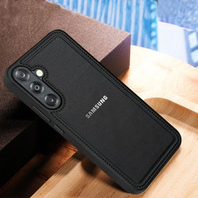 Samsung Galaxy A56 5G Vintage Leather Stitched Protective Back Case