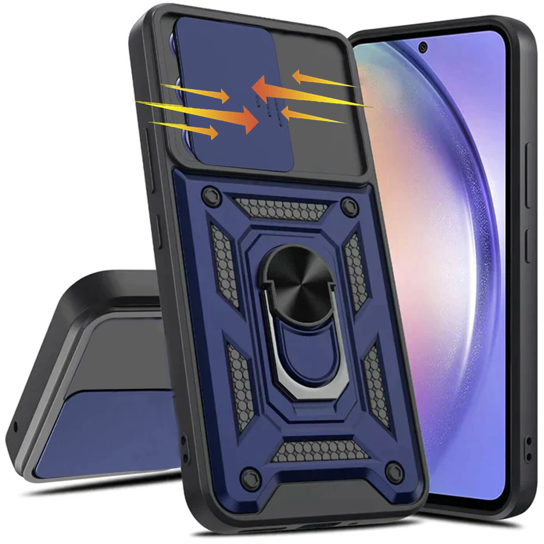 VIVO Y39 5G Armor Military-grade Case With Sliding Camera Cover & 360 Kickstand