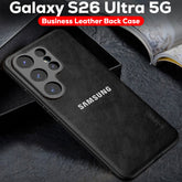 Samsung Galaxy S26 ULTRA 5G PU LEATHER PROTECTIVE BACK CASE WITH CAMERA PROTECTION