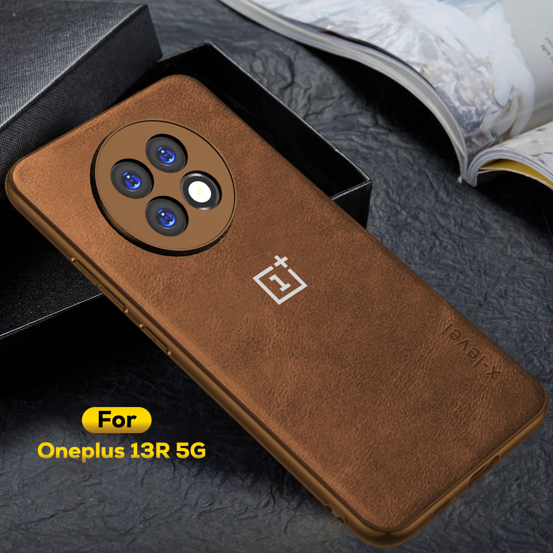 OnePlus 13R 5G Business LEATHER BACK CASE WITH CAMERA PROTECTION