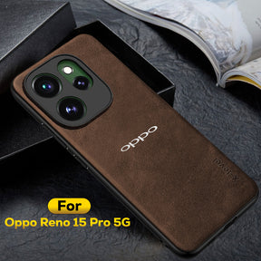 OPPO RENO 15 PRO 5G Business LEATHER BACK CASE WITH CAMERA PROTECTION