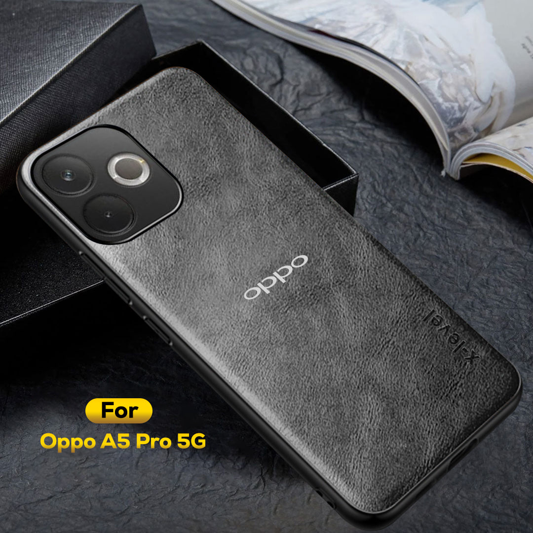 OPPO A5 PRO 5G  Business Style PU LEATHER PROTECTIVE BACK CASE WITH CAMERA PROTECTION