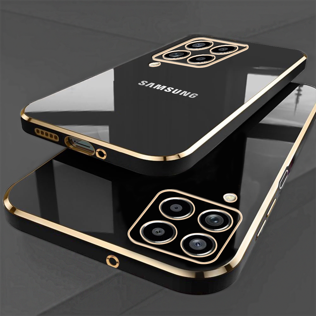 GALAXY M53 5G ULTRA-SHINE GOLD ELECTROPLATED LUXURIOUS  BACK CASE WITH CAMERA PROTECTION