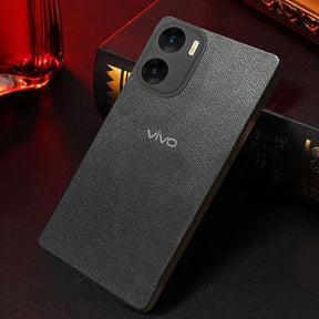 Vivo V29e 5G Solid Color Leather Texture Matte Phone Back Case
