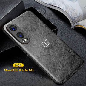 ONEPLUS NORD CE 4 LITE 5G Business Style PU LEATHER PROTECTIVE BACK CASE WITH CAMERA PROTECTION