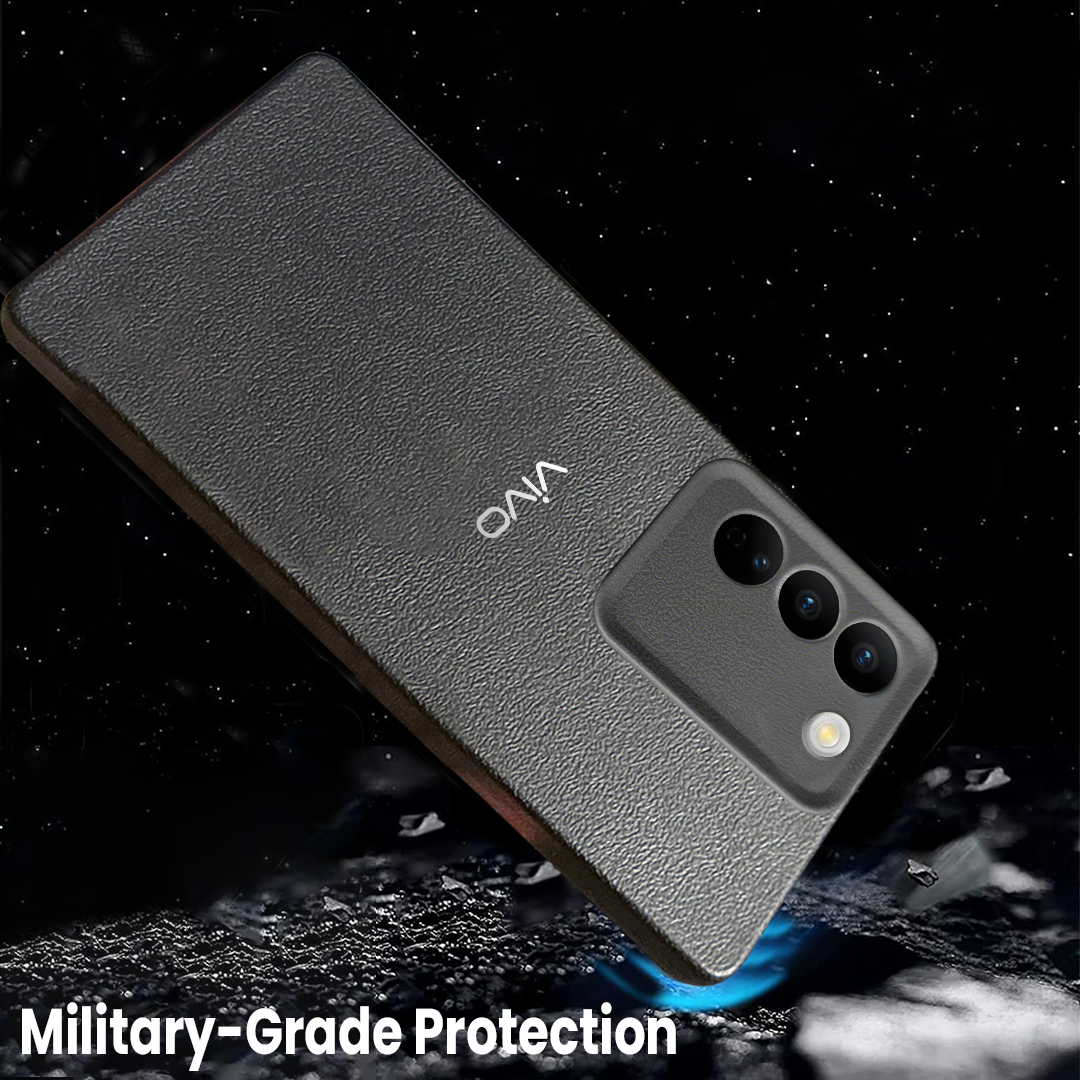 Vivo T3 5G Solid Color Leather Texture Matte Phone Back Case