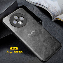 OPPO F27 5G Business Style PU LEATHER PROTECTIVE BACK CASE WITH CAMERA PROTECTION