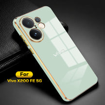 VIVO X200FE 5G ULTRA-SHINE GOLD ELECTROPLATED LUXURIOUS BACK CASE WITH CAMERA PROTECTION