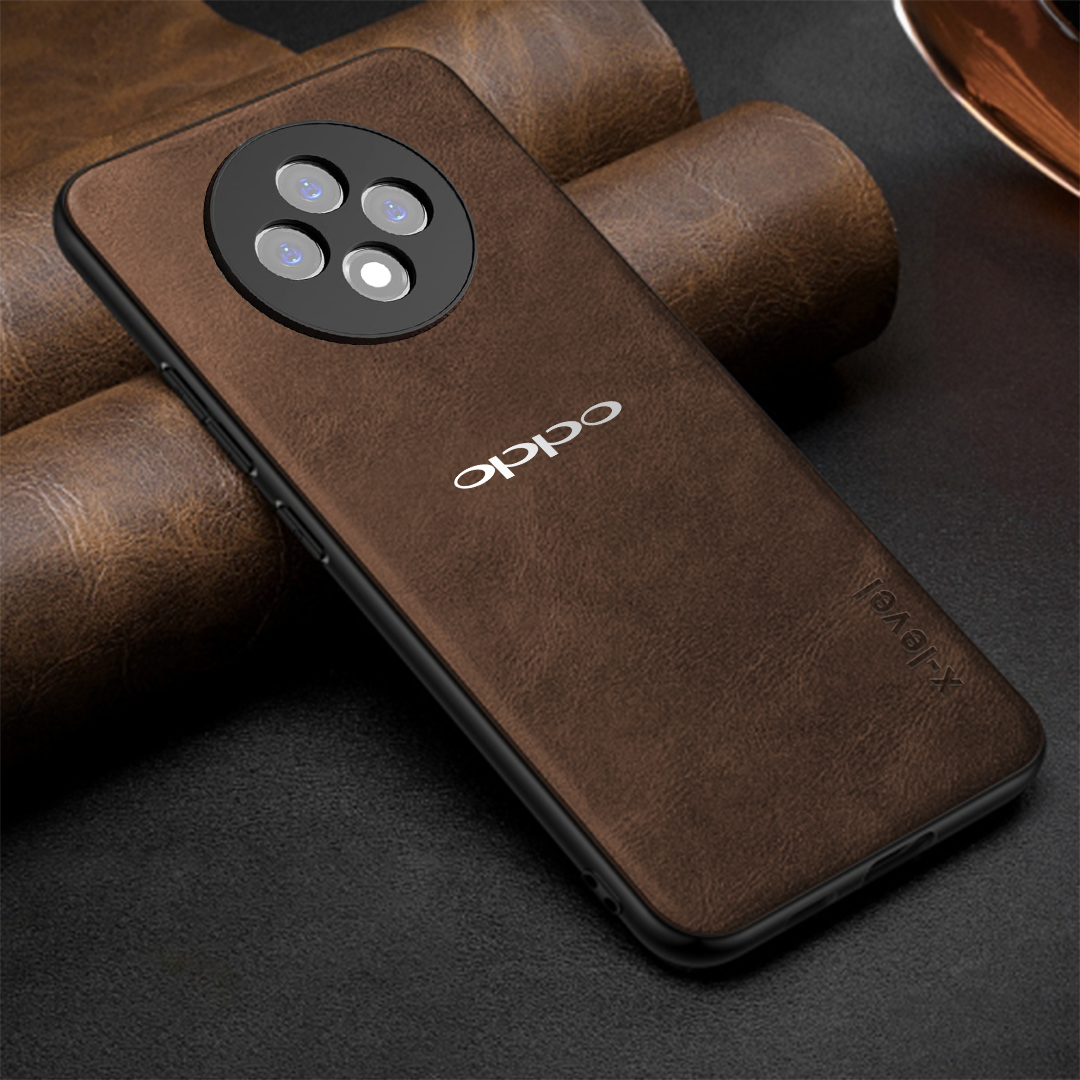 OPPO F27 5G Business Style PU LEATHER PROTECTIVE BACK CASE WITH CAMERA PROTECTION
