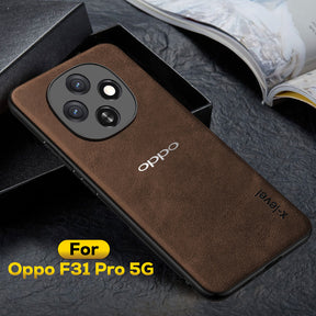OPPO F31 PRO 5G Business Style PU LEATHER PROTECTIVE BACK CASE WITH CAMERA PROTECTION