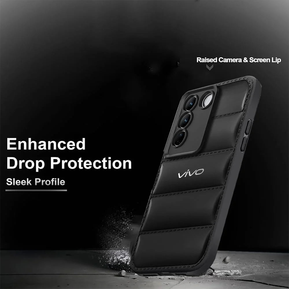 VIVO Y200 5G The Puffer Edition Soft Material Down Jacket Phone Case