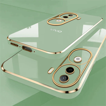 VIVO V40/V40 PRO/V40E 5G GOLD ELECTROPLATED LUXURIOUS  BACK CASE WITH CAMERA PROTECTION