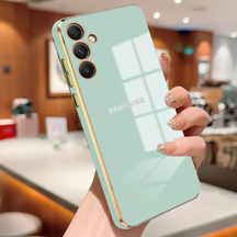 GALAXY A55 5G ULTRA-SHINE GOLD ELECTROPLATED LUXURIOUS  BACK CASE WITH CAMERA PROTECTION