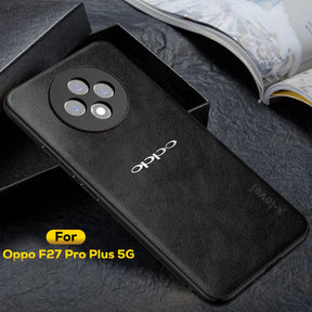 OPPO F27 PRO PLUS 5G Business Style PU LEATHER PROTECTIVE BACK CASE WITH CAMERA PROTECTION