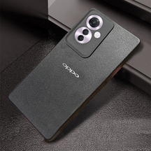 Oppo F25 PRO 5G Solid Color Leather Texture Matte Phone Back Case