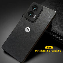 MOTO EDGE 50 FUSION 5G Solid Color Leather Texture Matte Phone Back Case