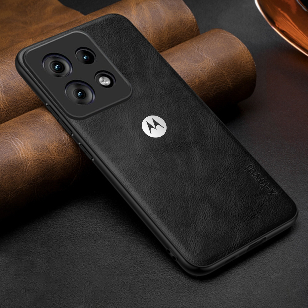 MOTOROLA EGDE 50 NEO 5G Business Style PU LEATHER PROTECTIVE BACK CASE WITH CAMERA PROTECTION
