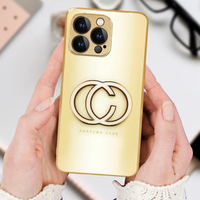 PhoneCases.Co.in IPHONE 13/13 Pro/13 Pro Max-Series Gucci Style Glass Protective Back Case(Beige)