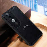 VIVO V40 5G Vintage Leather Stitched Protective Back Case
