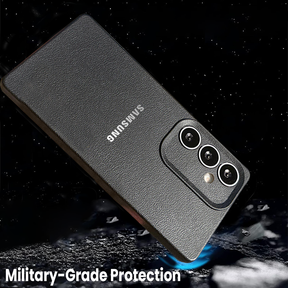 Samsung Galaxy S23 FE 5G Solid Color Leather Texture Matte Phone Back Case