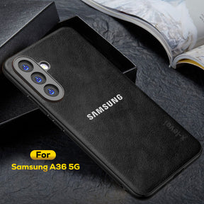 GALAXY A36 5G Business Style PU LEATHER PROTECTIVE BACK CASE WITH CAMERA PROTECTION