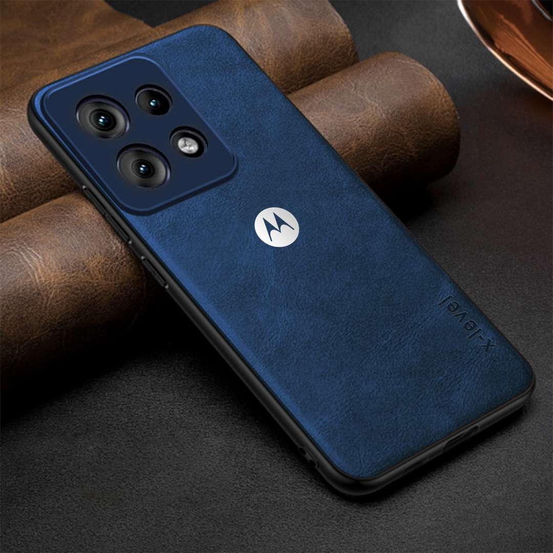 MOTOROLA EGDE 50 NEO 5G Business Style PU LEATHER PROTECTIVE BACK CASE WITH CAMERA PROTECTION