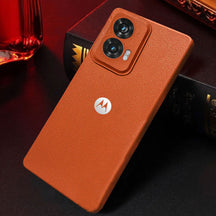 MOTO EDGE 50 FUSION 5G Solid Color Leather Texture Matte Phone Back Case