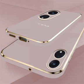 OPPO F23 5G ULTRA-SHINE GOLD ELECTROPLATED LUXURIOUS  BACK CASE WITH CAMERA PROTECTION