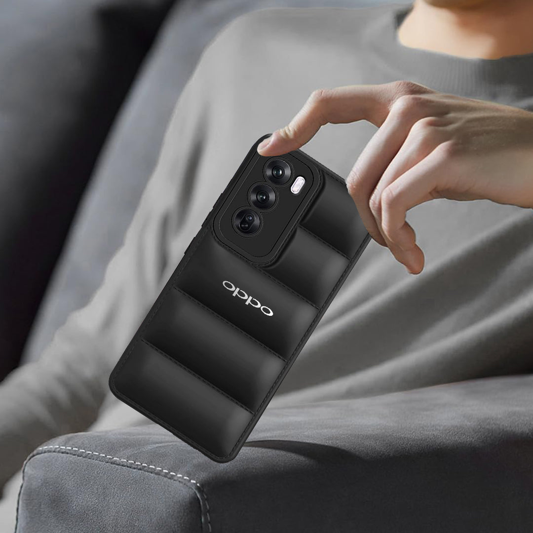 OPPO RENO 12 5G The Puffer Edition Soft Material Down Jacket Phone Case