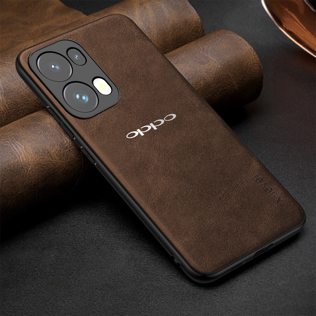 OPPO RENO 13 PRO 5G Business Style PU LEATHER PROTECTIVE BACK CASE WITH CAMERA PROTECTION