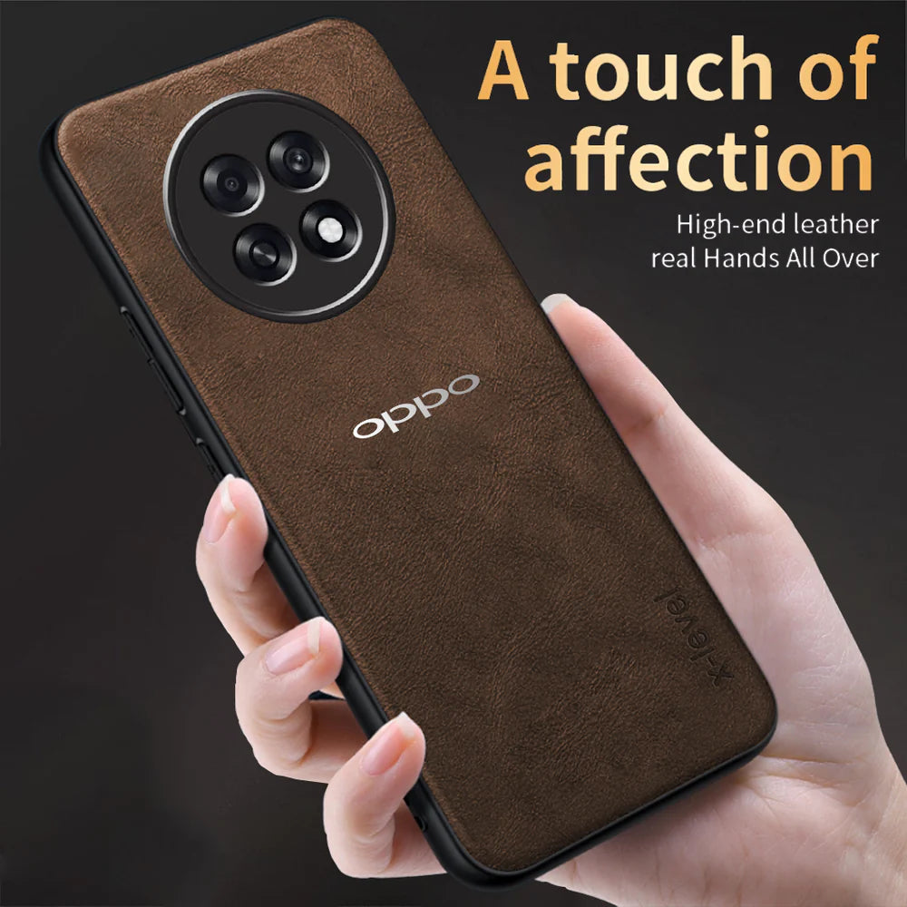 OPPO F31 PRO PLUS 5G Business Style PU LEATHER PROTECTIVE BACK CASE WITH CAMERA PROTECTION