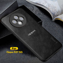OPPO F27 5G Business Style PU LEATHER PROTECTIVE BACK CASE WITH CAMERA PROTECTION
