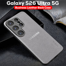 Samsung Galaxy S26 ULTRA 5G PU LEATHER PROTECTIVE BACK CASE WITH CAMERA PROTECTION