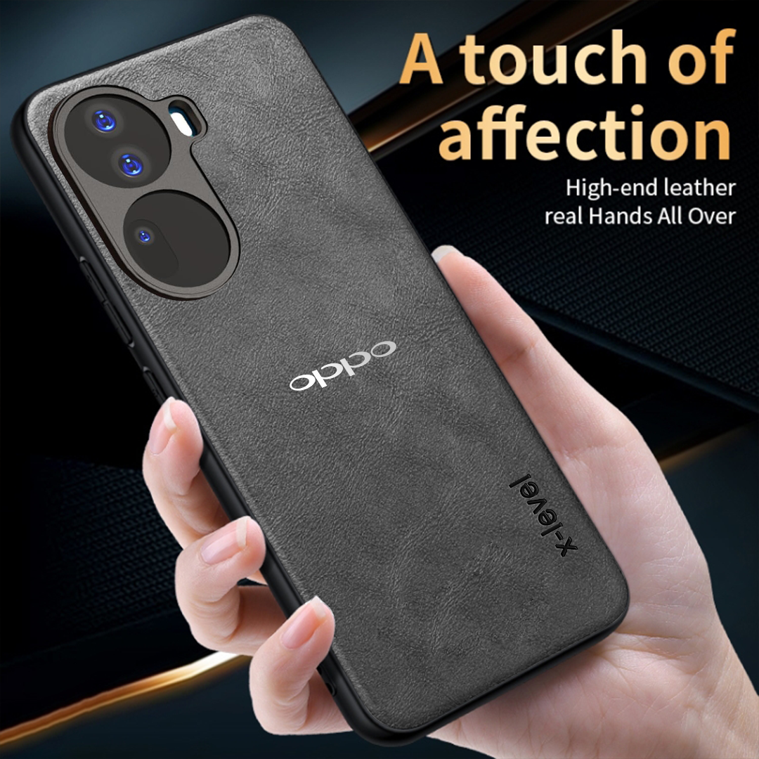 OPPO RENO 11 5G Business Style PU LEATHER PROTECTIVE BACK CASE WITH CAMERA PROTECTION