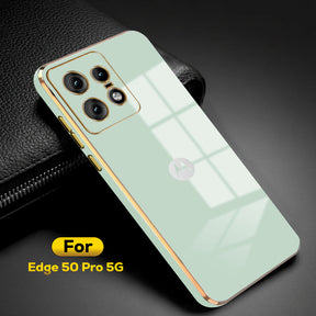 MOTOROLA EDGE 50 PRO 5G ULTRA-SHINE LUXURIOUS  BACK CASE WITH CAMERA PROTECTION