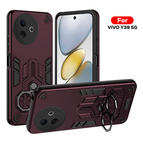 Vivo Y39 5G Armor knight Series Camera Protection 2 in 1 Shockproof Phone Cover with Kickstand