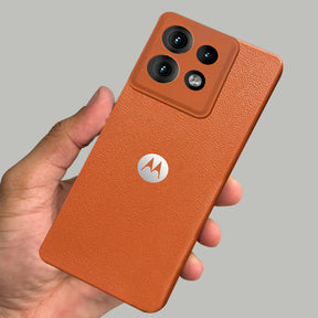 MOTO EDGE 50 NEO 5G Solid Color Leather Texture Matte Phone Back Case