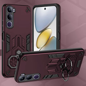 Vivo Y300 5G Armor knight Series Camera Protection 2 in 1 Shockproof Phone Cover with Kickstand