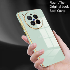 VIVO X300 Pro 5G ULTRA-SHINE GOLD ELECTROPLATED LUXURIOUS  BACK CASE WITH CAMERA PROTECTION
