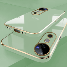VIVO T3 ULTRA/ V40/V40 PRO 5G ULTRA-SHINE GOLD ELECTROPLATED LUXURIOUS  BACK CASE WITH CAMERA PROTECTION