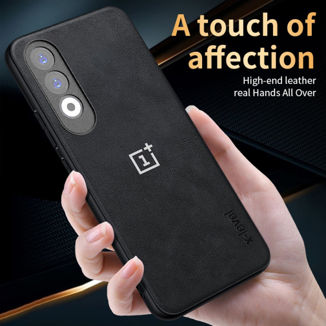 ONEPLUS NORD CE 4 5G Business Style PU LEATHER PROTECTIVE BACK CASE WITH CAMERA PROTECTION