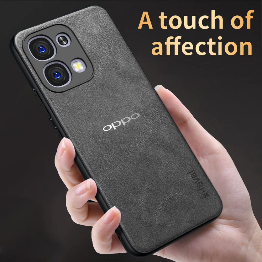OPPO F31 5G Business Style PU LEATHER PROTECTIVE BACK CASE WITH CAMERA PROTECTION
