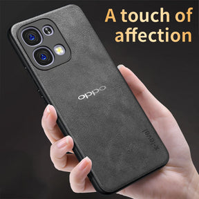 OPPO F31 5G Business Style PU LEATHER PROTECTIVE BACK CASE WITH CAMERA PROTECTION