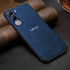 VIVO Y400 5G Business Style PU LEATHER PROTECTIVE BACK CASE WITH CAMERA PROTECTION