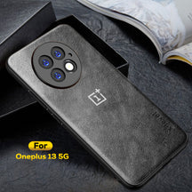 OnePlus 13 5G Business LEATHER BACK CASE WITH CAMERA PROTECTION