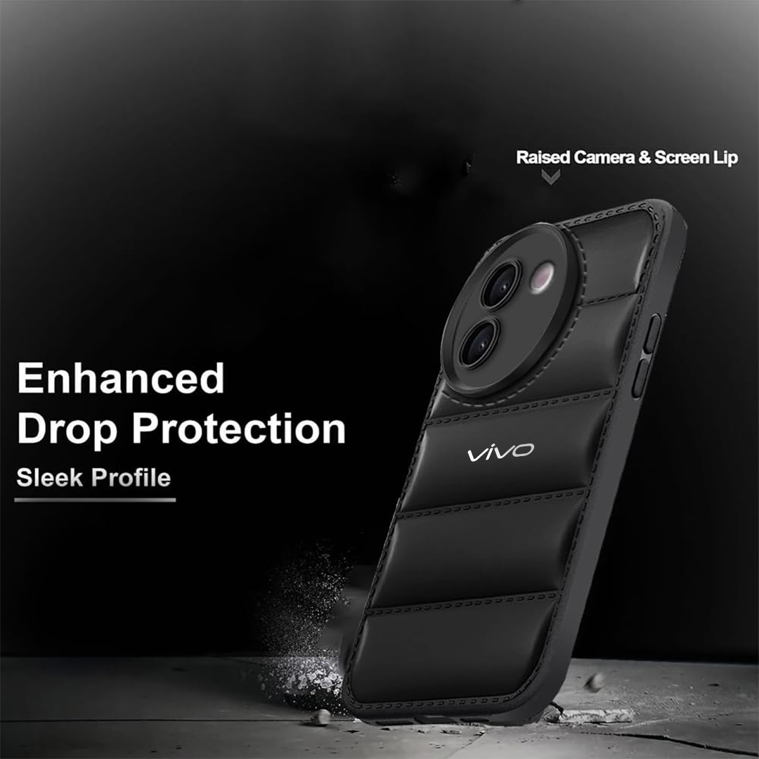 VIVO V30E 5G The Puffer Edition Soft Material Down Jacket Phone Case