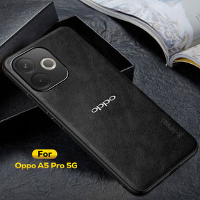 OPPO A5 PRO 5G  Business Style PU LEATHER PROTECTIVE BACK CASE WITH CAMERA PROTECTION