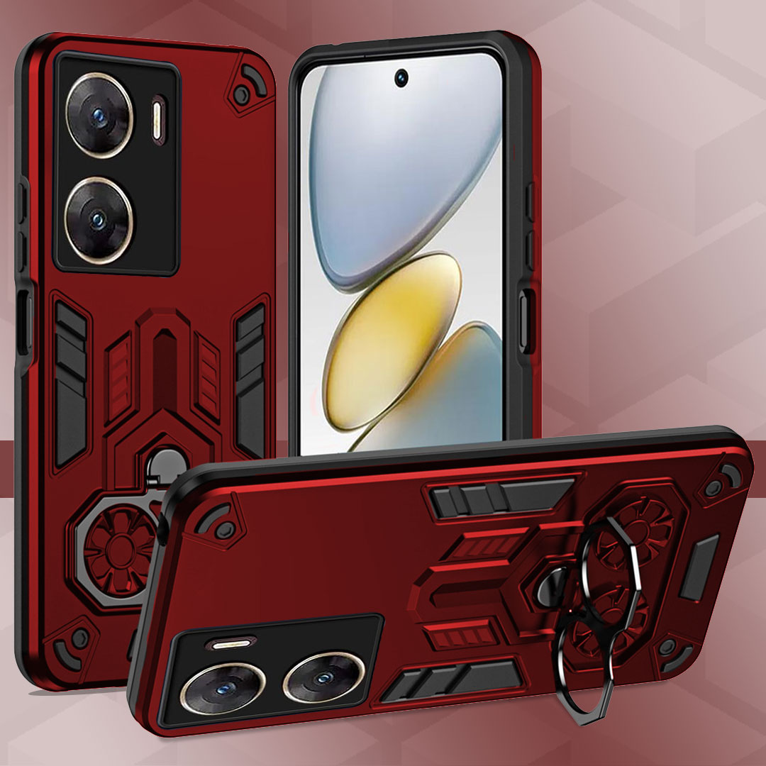 Vivo V29E 5G Armor knight Series Camera Protection 2 in 1 Shockproof Phone Cover with Kickstand