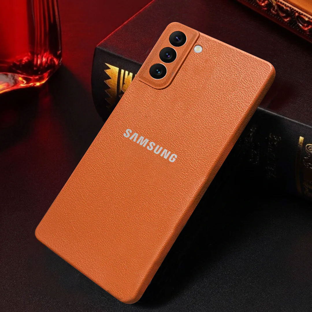 Samsung Galaxy S22 5G Solid Color Leather Texture Matte Phone Back Case