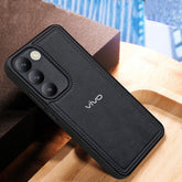 VIVO T3 5G Vintage Leather Stitched Protective Back Case